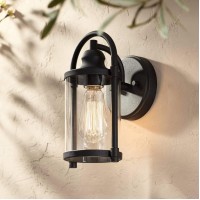 John Timberland Avani Modern Outdoor Wall Light Fixture Charming Black Metal 10 1/4