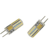 Gy6.35 Led Light Bulbs 3W(Equivalent T4 Jc Type 25W-30W Halogen Replacement) Warm White 3000K Led Corn Bulbs For Landscape Under Cabinet Lighting,G6.35 Gy6.35 Bi-Pin Base,48 Led 3014Smd,4 Pack