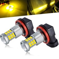 Extremely bright high power 2835 36 SMD H8 H16 H11 LED Fog Light Bulbs especially designed for replacing H8 H16 H11 fog light or daytime running light DRL or corner lights Package including 2 pieces extremely super bright H8 H16 H11 2835 36 SMD LED bulbs 