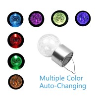 Kimi House 12 Pack Hanging Solar Powered Led Light With 10 Color Auto-Changing, Cracked Glass Ball Light, Waterproof Outdoor Christmas Decorative Lantern For Garden, Yard, Patio, Lawn