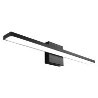 Ralbay 24Inch Modern Led Black Vanity Light 20W Frosted Aluminum For Bathroom Vanity Lighting Fixtures Cool White 6000K