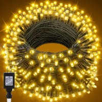 66Ft 200 Led Christmas Tree Lights, Twinkle Fairy Lights String With 8 Flashing Modes String Lights For Indoor Bedroom Outdoor Christmas Trees Garland Wreath Holiday Decorations, Warm White