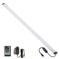 Laifuni Dimmable Under Cabinet Lighting, Rgb Led Light Bar, Rf Remote Control Lamp, Multicolor Under Counter Lights For Desk, Room, Cupboard, Hallway, Shelf, Closet (36 Inch)