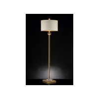 63.25-Inch Perspicio Solid Crystal Orb Gold Column Floor Lamp