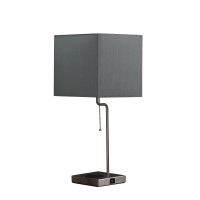 21.5-Inch Aston Square Table Lamp W/ Charging Station