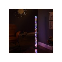 49-Inch Exposed Multi-Colored Rope Led Namiri Column Floor Lamp W/ Wireless Remote Control