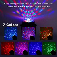 Disco Ball Light Disco Lights Party Lights Goolight Led 7 Colors Effect Projector With Remote Control Sound Activated Strobe Stage Lights Magic Ball Light For Christmas Gift Bar Club Birthday Party