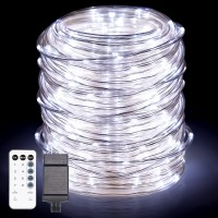 Anjaylia 66Ft 200 Led Rope Lights Outdoor, Strip Lights Waterproof String Lights Fairy Lights Twinkle Lights Plug In With Remote Control For Christmas Porch Deck Garden Party Decorations