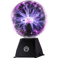 Kicko 7 Purple Plasma Ball Touch Sensitive, Nebula Thunder Lightning Plug-In Plasma Globe, Crystal Ball For Parties, Science Decorations, Props, Light Up Ball For Kids, Bedroom Decor, Home