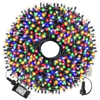 Xtf2015 105Ft 300 Led Christmas String Lights Endtoend Plug 8 Modes Christmas Lights Ul Certified Outdoor Indoor Fairy Li