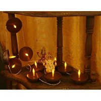 Diwali String Lights - Waterproof Lasting Electric Tea Candles - Set Of 10 Warm Light Led Battery Operated Lights - Ideal For Votive, Party, Dining Room, Christmas Holiday Decorative (Without 3Aa)