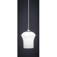 Zilo 1 Light Mini Pendant Shown In Graphite Finish With 5.5 Zilo White Linen Glass