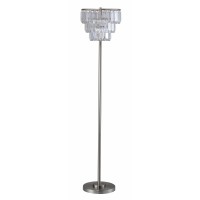 605H Contemporary Crystal Shade Floor Lamp (1Pcctn) (1251763)(D0102H55A4P)