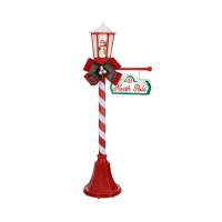 Let It Snow Snowfall Lamp Post Led Decoration 23