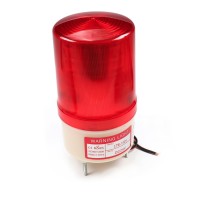 Othmro Warning Light Bulb Industrial Signal Tower Lamp Plastic Electronic Parts Shining No Sound 220V 1W Red Lte-5061 1Pcs