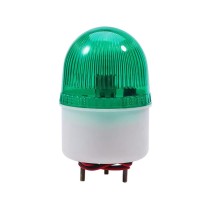 Othmro 1Pcs Lte-2071 220V Warning Light, Industrial Signal Tower Lamp, Column Alarm Round Tower Light Indicator Continuous Light Plastic Electronic Parts Flashing For Workstation No Sound Green