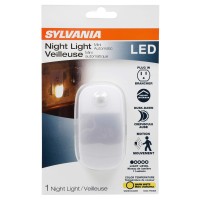 Sylvania Led Mini Automatic Plug-In Night Light With Sensor, Motion Activated, Dusk To Dawn, Warm White, Plug-In Type - 1 Pack (64988)