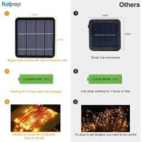 Kolpop Solar String Lights Outdoor, 78.7Ft 240Led Solar Fairy Lights Outdoor Waterproof 8 Modes Copper Wire Solar Powered Lights Indoor For Garden Patio Gate Yard Party Wedding Camping(Warm White)