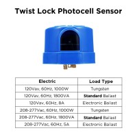 Twist Lock Photocell For Outdoor Lights Ul Listed Auto On Off Photocell Sensor Switches Outdoor Twist Lock Photo Cell Sensor