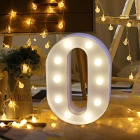 Amzure Led Marquee Letter Lights Sign O 26 Alphabet Light Up Letters Sign P For Night Light Wedding Birthday Party Battery Power