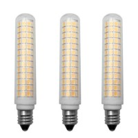 E11 Led Bulbs Dimmable 13W(Equivalent To 120W Halogen Bulbs Replacement) 110V Warm White 3000K Glass Led Corn Light Bulbs Jd T4 E11 Mini Candelabra Base,Dimmable,134 Led 2835 Smd,3 Pack