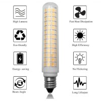 E11 Led Bulbs Dimmable 13W(Equivalent To 120W Halogen Bulbs Replacement) 110V Warm White 3000K Glass Led Corn Light Bulbs Jd T4 E11 Mini Candelabra Base,Dimmable,134 Led 2835 Smd,3 Pack