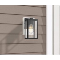 Bestshared Exterior Wall Light Outdoor Wall Mount Lighting 1Light Outdoor Wall Sconce Wall Lantern Fixture In Black Finish W