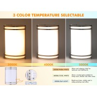 Cloudy Bay Led 3 Color Wall Sconce Wall Lighting 3000K4000K5000K Color Temperature Adjustable Wall Mount Light Fixture 15W 1