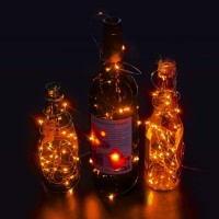 Anjaylia Orange String Lights Fairy Lights 10Ft 30 Leds Twinkle Lights For Party Halloween Thanksgiving Christmas Decoration