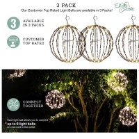 Elf Logic 3 Pack 12 Outdoorindoor Led Christmas Light Balls Durable Waterproof Longlasting Lightweight Bright Light Bal