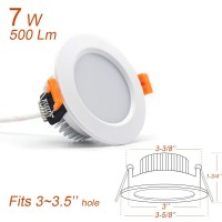 3 Inch Dimmable Led Recessed Lighting 7W Retrofit Downlight 4000K Natural White Cri 80 With Led Driver As Ac 110V Ceiling Li