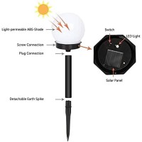 Otdair Solar Lights Outdoor, 8 Pack Solar Led Globe Powered Garden Light Waterproof For Yard Patio Walkway Landscape In-Ground Spike Pathway Cool White