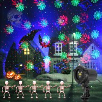 Halloween Outdoor Projection Light,Halloween Holographic Projector Light,3 Colors Rgb 20 Dynamic Patterns Combination,Ip65 Waterproof Rating,Halloween Party Lights,Halloween Outdoor Decoration Lights