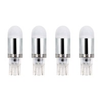 Makergroup T5 T10 Wedge Base Led Light Bulbs 12Vac/Dc 1Watt Warm White 2700K-3000K For Outdoor Landscape Lighting Deck Stair Step Path Lights And Automotive Rv Travel Tailer Lights 4-Pack