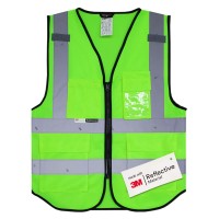 Salzmann 3M Multi-Pocket Working Vest - Reflective Vest - Made With 3M Reflective Material