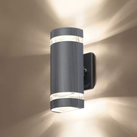 Lmp Led Semi Cylinder Up And Down Lights Outdoor Wall Light,Body In Aluminum Waterproof Outdoor Wall Lamps,3000K 5W With Certificate Etl 1 Pack