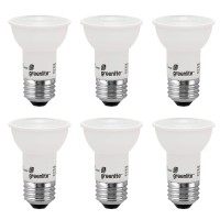 Led Par16 Dimmable Flood Light Bulb, 7W (60W Equivalent), 500 Lumens, 3000K Bright White, Indoor/Outdoor, 120V, Energy Star, (6 Pack)