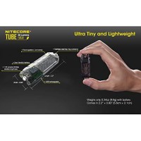 Nitecore Tube V2.0 55 Lumen Usb Rechargeable Ultralight Keychain Flashlight With Lumentac Micro Usb Charging Cable