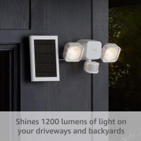 Ring Solar Floodlight -- Outdoor Motion-Sensor Security Light, White (Bridge Required)