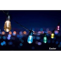 Mr. Christmas Holiday Cafe' Lights, 14 Holiday Light Sequences, Indoor/Outdoor, Shatter Proof Led Bulbs