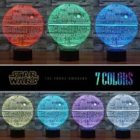 Manco 3 Pattern 16 Colors 3D Star Wars Night Light Star Wars 3D Lamp Birthday Gifts For Star Wars Fans