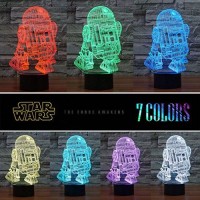 Manco 3 Pattern 16 Colors 3D Star Wars Night Light Star Wars 3D Lamp Birthday Gifts For Star Wars Fans