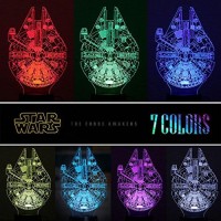 Manco 3 Pattern 16 Colors 3D Star Wars Night Light Star Wars 3D Lamp Birthday Gifts For Star Wars Fans