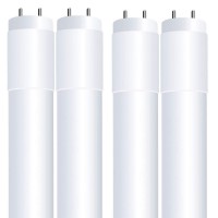 Feit Electric T8 Led Bulbs 4 Foot, 32 Watt Equivalent, Type A Tube Light, Plug & Play, T8 Or T12 Led Fluorescent Replacement, Frosted, T48/830/Ledg2/4, 3000K Warm White, 4 Pack