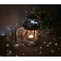 Ankway Solar Powered String Lights Cool White, 200Led 72Ft Copper Wire 8 Modes Waterproof Solar Christmas Lights For Bedroom Window Fence Tree Party Decoration