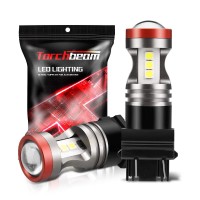 Torchbeam 3157 Led Light Bulbs 3600 Lumens With Projector Error-Free For Reverse Back Up Lights Drl Brake Lights Fit 3156 3057 3056 4157 6500K Xenon White(Pack Of 2)