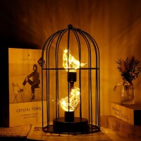 Jhy Design Birdcage Decorative Lamp Battery Operated 12