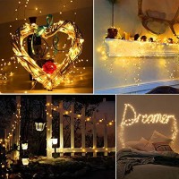 Moobibear Ultra Long Led String Lights 164Ft 500 Leds Copper Wire Lights, Ul Listed Plug In Warm White Fairy Lights With On/Off Switch For Bedroom Patio Wedding Party Valentines Day Decor