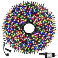 Outylts Christmas String Lights End-To-End Plug 8 Modes 108Ft 300 Led Ip55 Outdoor Waterproof Ul Certificated Indoor Fairy Lights Garden Wedding Christma Trees Parties Decoration Multicolor