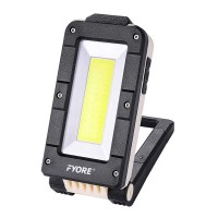 Fyore Led Work Light Rechargeable Cob Inspection Lamp Magnetic Work Light,Magnetic Base & Hanging Hook, 4 Lighting Modes, Job Site Lighting For Car Repairing, Camping, Backpacking,Hunting